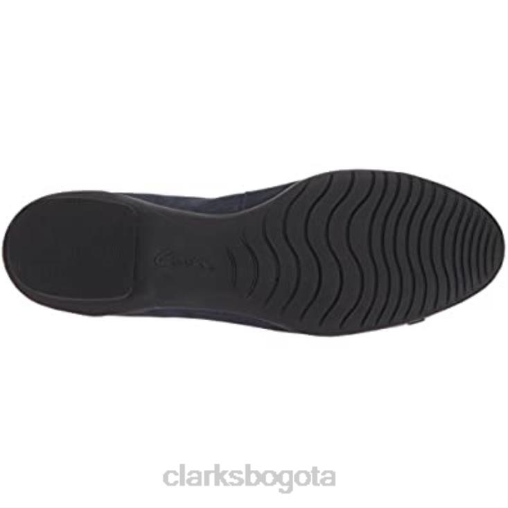 Clarks 0DX8L1091 azul marino nuevo negro nvy charol lthr combi clarks bailarinas neenah vine para mujer mujer azul marino nuevo negro nvy charol lthr combi