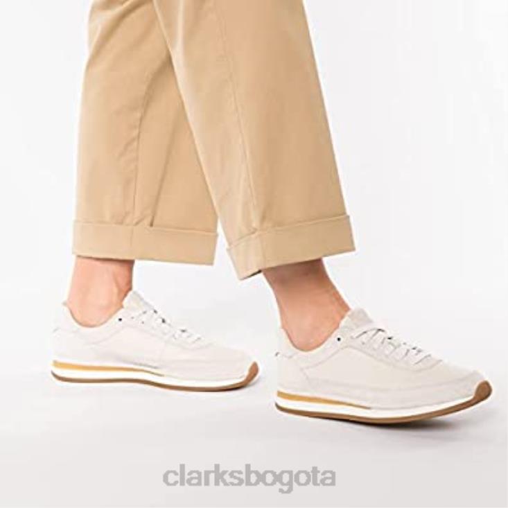 Clarks 0DX8L1092 encaje artesanal blanco f clarks unisexo blanco