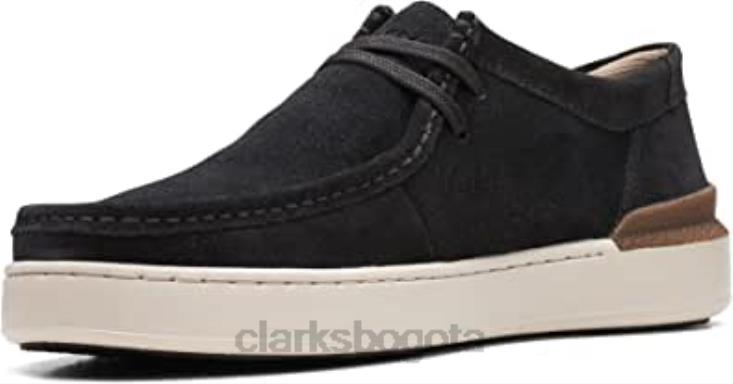 Clarks 0DX8L1098 zapatos clarks court lite wally de gamuza negro unisexo