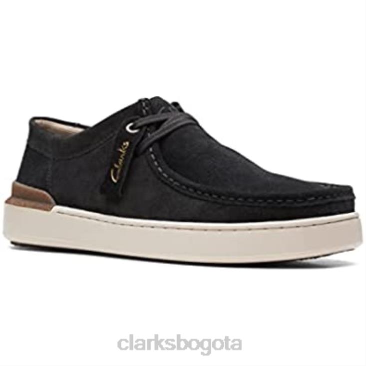 Clarks 0DX8L1098 zapatos clarks court lite wally de gamuza negro unisexo
