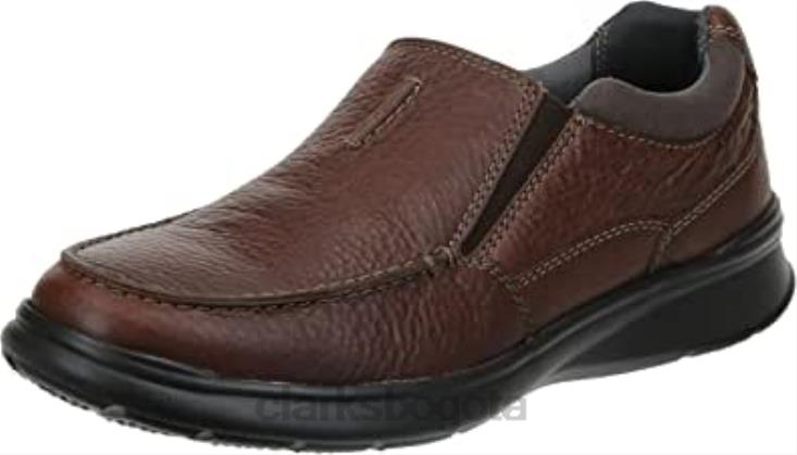 Clarks 0DX8L1100 mocasines clarks cotrell free de cuero tabaco para hombre hombres