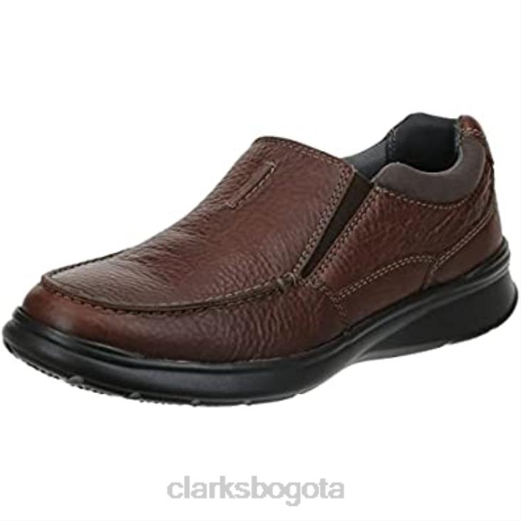 Clarks 0DX8L1100 mocasines clarks cotrell free de cuero tabaco para hombre hombres
