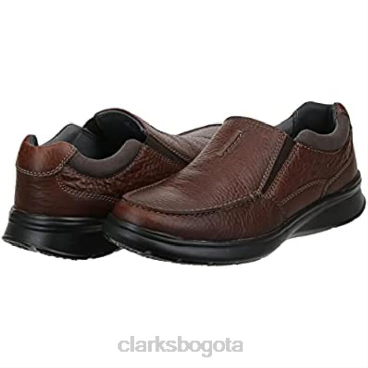 Clarks 0DX8L1100 mocasines clarks cotrell free de cuero tabaco para hombre hombres
