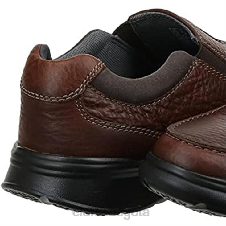 Clarks 0DX8L1100 mocasines clarks cotrell free de cuero tabaco para hombre hombres