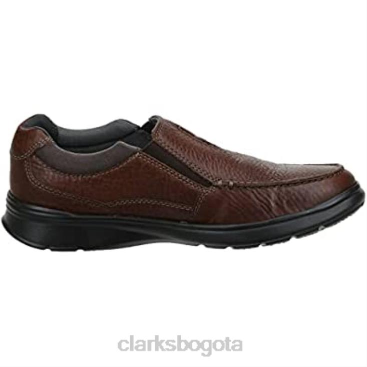 Clarks 0DX8L1100 mocasines clarks cotrell free de cuero tabaco para hombre hombres