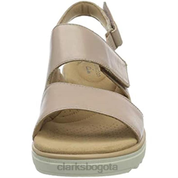 Clarks 0DX8L1101 sandalia plana clarks mujer 26 1577354 piel rosa polvoriento mujer