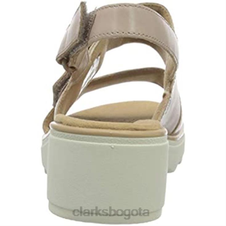 Clarks 0DX8L1101 sandalia plana clarks mujer 26 1577354 piel rosa polvoriento mujer