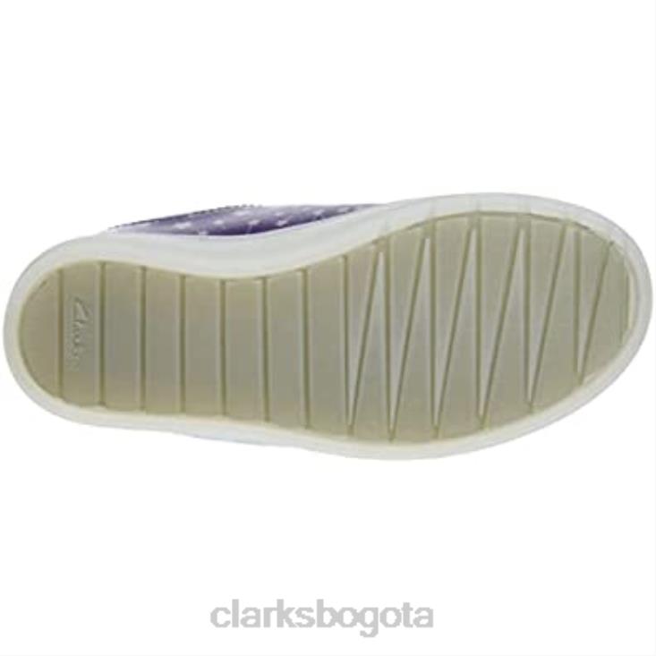 Clarks 0DX8L1105 Zapatilla clarks flare fly k de niña violeta niños púrpura