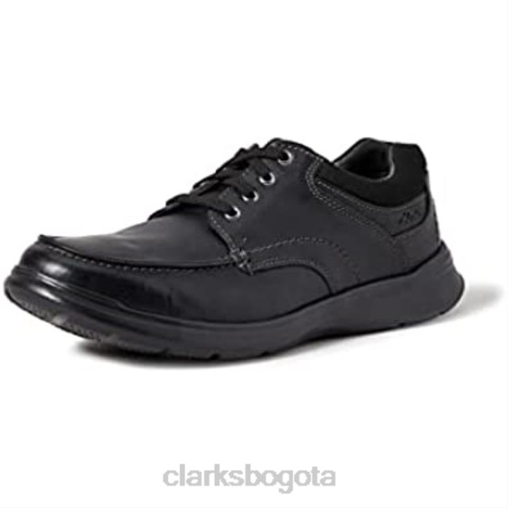 Clarks 0DX8L1106 Clarks Cotrell Edge Oxford para hombre negro hombres lea aceitosa negra