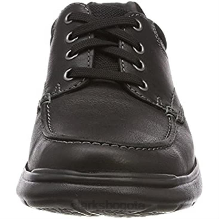 Clarks 0DX8L1106 Clarks Cotrell Edge Oxford para hombre negro hombres lea aceitosa negra