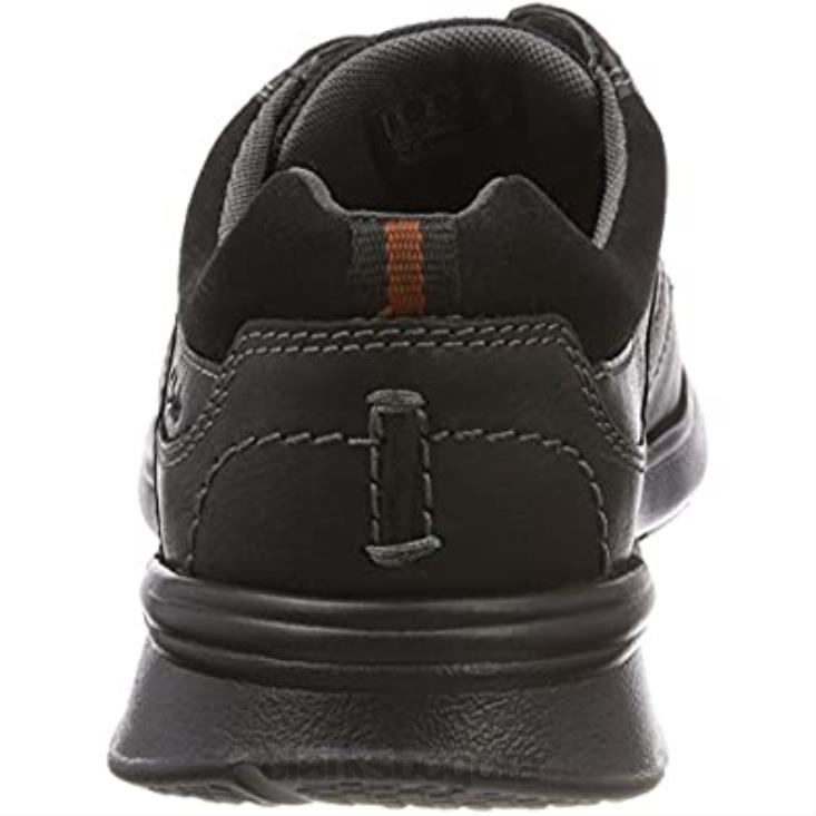 Clarks 0DX8L1106 Clarks Cotrell Edge Oxford para hombre negro hombres lea aceitosa negra