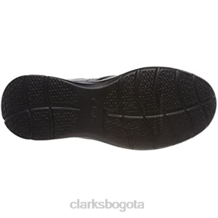 Clarks 0DX8L1106 Clarks Cotrell Edge Oxford para hombre negro hombres lea aceitosa negra