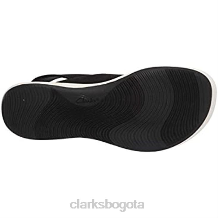Clarks 0DX8L1111 sandalia mira arena mujer clarks negro textil mujer textil negro