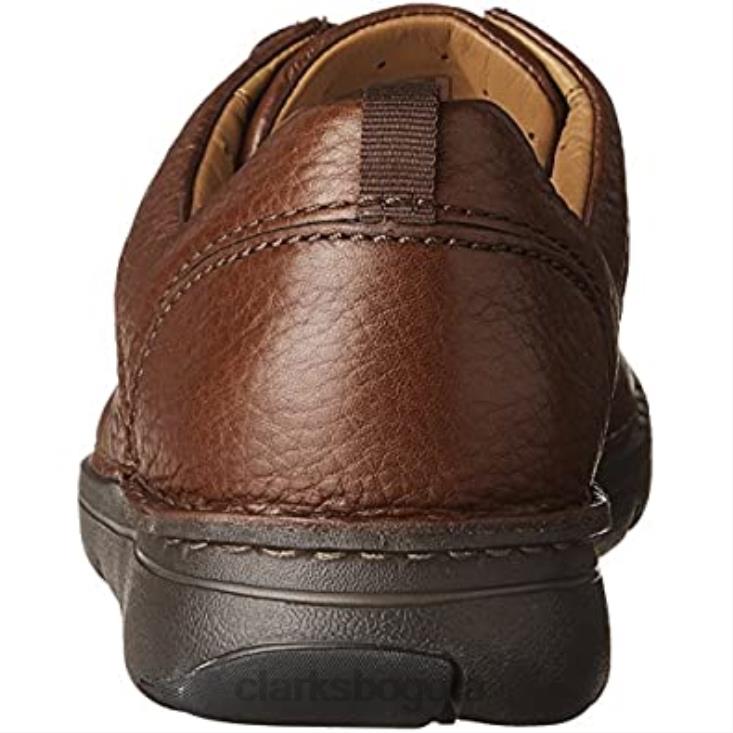 Clarks 0DX8L1113 Derby clarks unnature time de cuero marrón para hombre hombres cuero marrón