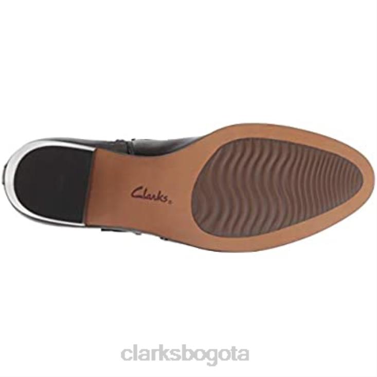 Clarks 0DX8L1117 botas de moda maypearl milla para mujer clarks cuero negro caído mujer cuero negro caído