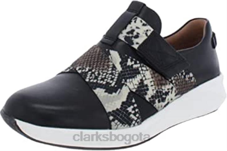 Clarks 0DX8L112 Zapatos deportivos y de entrenamiento de gamuza con correa de mujer sin estructura clarks combi de serpiente de cuero negro mujer combi serpiente cuero negro