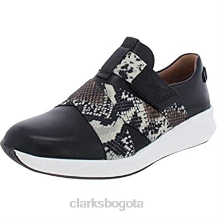 Clarks 0DX8L112 Zapatos deportivos y de entrenamiento de gamuza con correa de mujer sin estructura clarks combi de serpiente de cuero negro mujer combi serpiente cuero negro