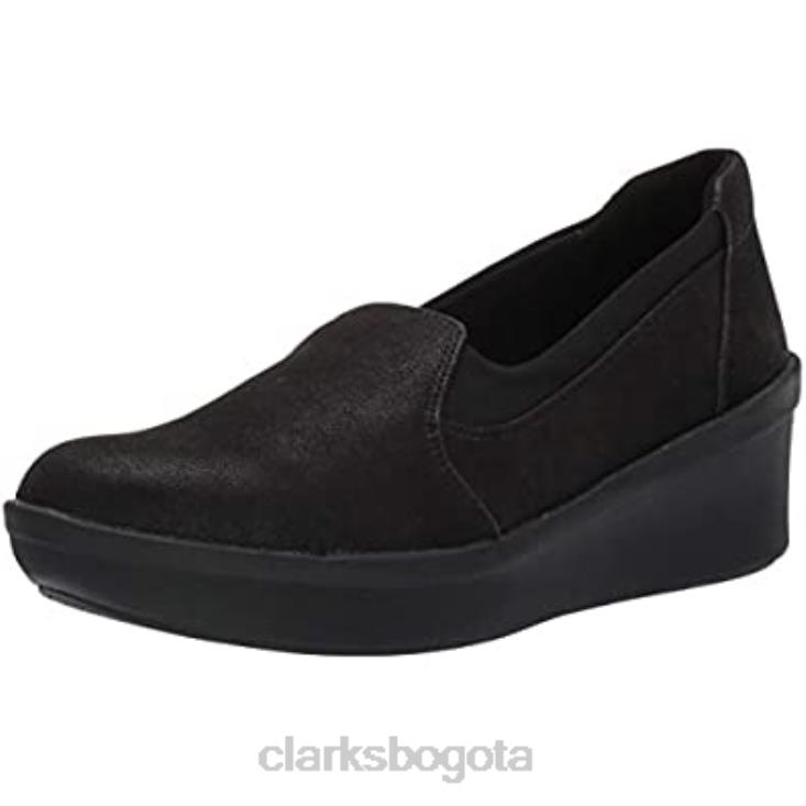Clarks 0DX8L1120 Plataforma clarks step rose moon textil negra para mujer mujer