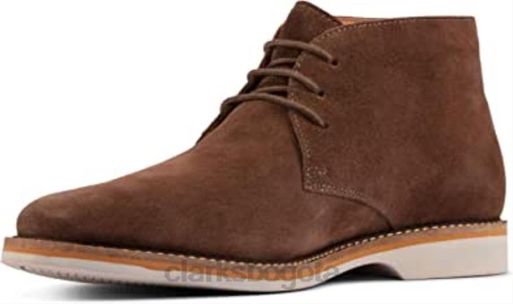 Clarks 0DX8L1132 bota chukka attucs limit de ante seta para hombre clarks hombres gamuza seta