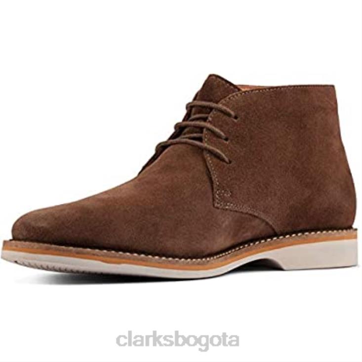 Clarks 0DX8L1132 bota chukka attucs limit de ante seta para hombre clarks hombres gamuza seta