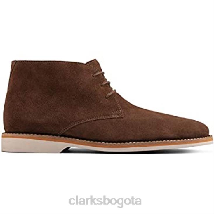 Clarks 0DX8L1132 bota chukka attucs limit de ante seta para hombre clarks hombres gamuza seta
