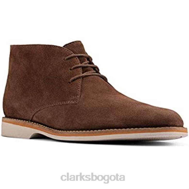 Clarks 0DX8L1132 bota chukka attucs limit de ante seta para hombre clarks hombres gamuza seta