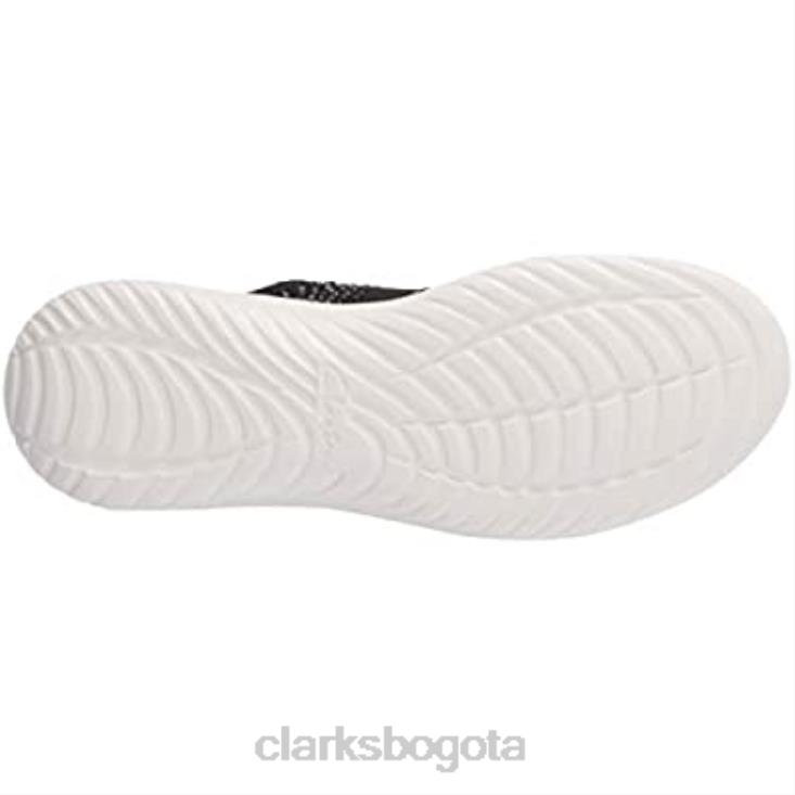 Clarks 0DX8L1135 Zapatilla nova spark mujer clarks textil negro con destellos mujer