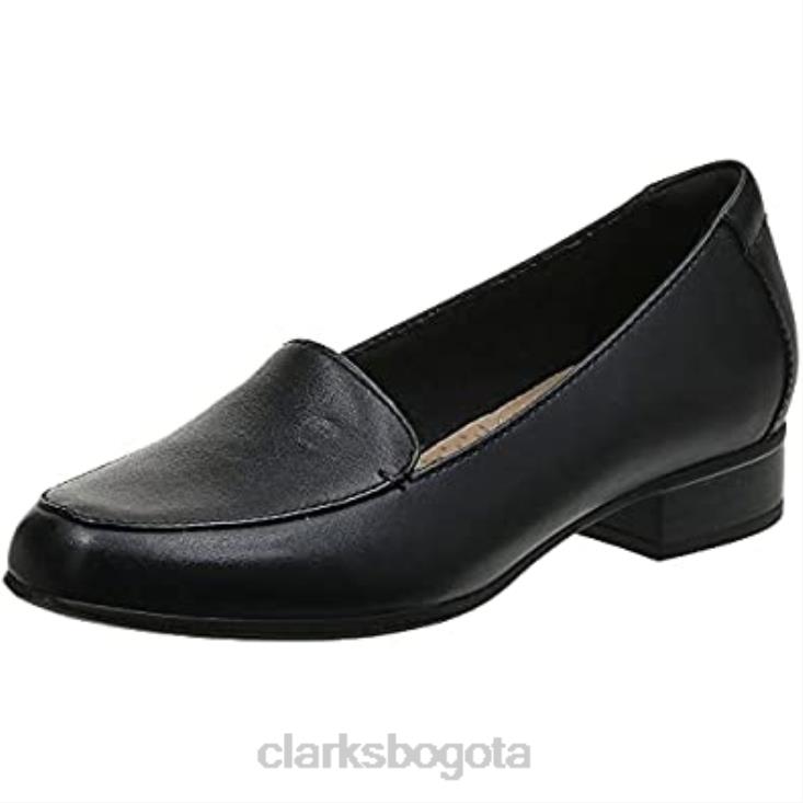 Clarks 0DX8L1139 Mocasines clarks juliet lora de piel negra para mujer mujer cuero negro