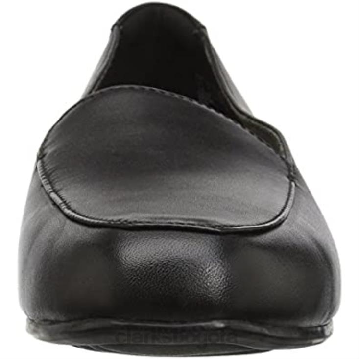 Clarks 0DX8L1139 Mocasines clarks juliet lora de piel negra para mujer mujer cuero negro