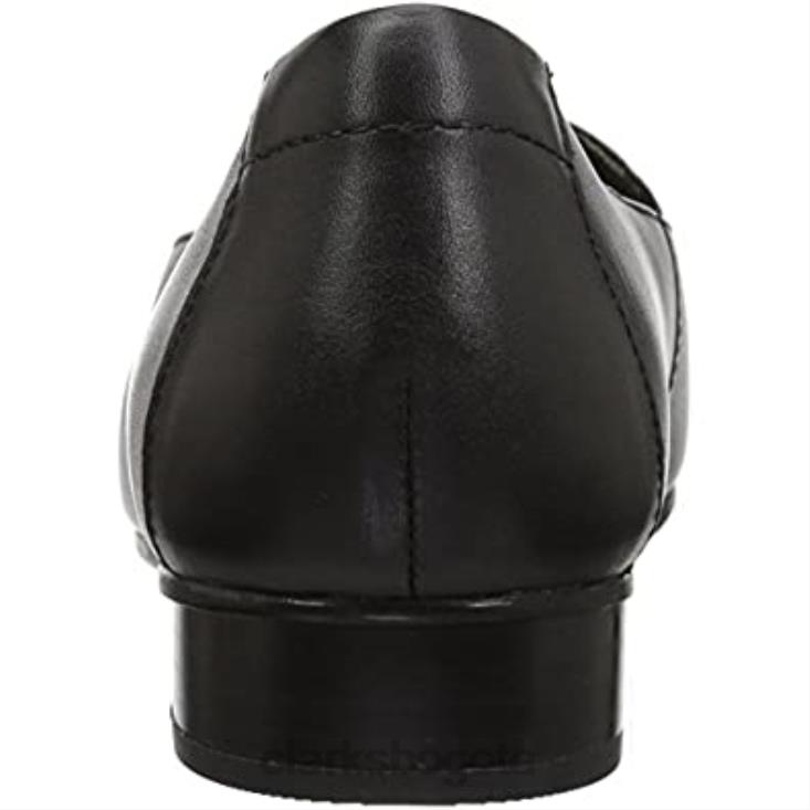Clarks 0DX8L1139 Mocasines clarks juliet lora de piel negra para mujer mujer cuero negro