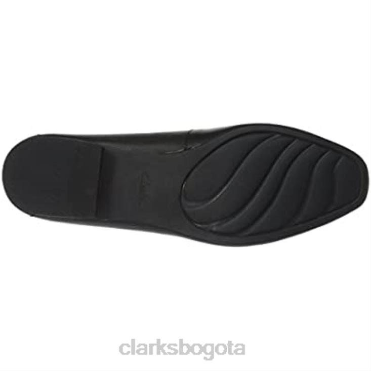 Clarks 0DX8L1139 Mocasines clarks juliet lora de piel negra para mujer mujer cuero negro
