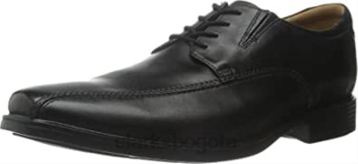 Clarks 0DX8L1141 clarks tilden walk para hombre hombres cuero negro