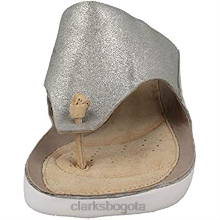 Clarks 0DX8L1143 sandalias de dedo tri carmen mujer clarks plata mujer plata