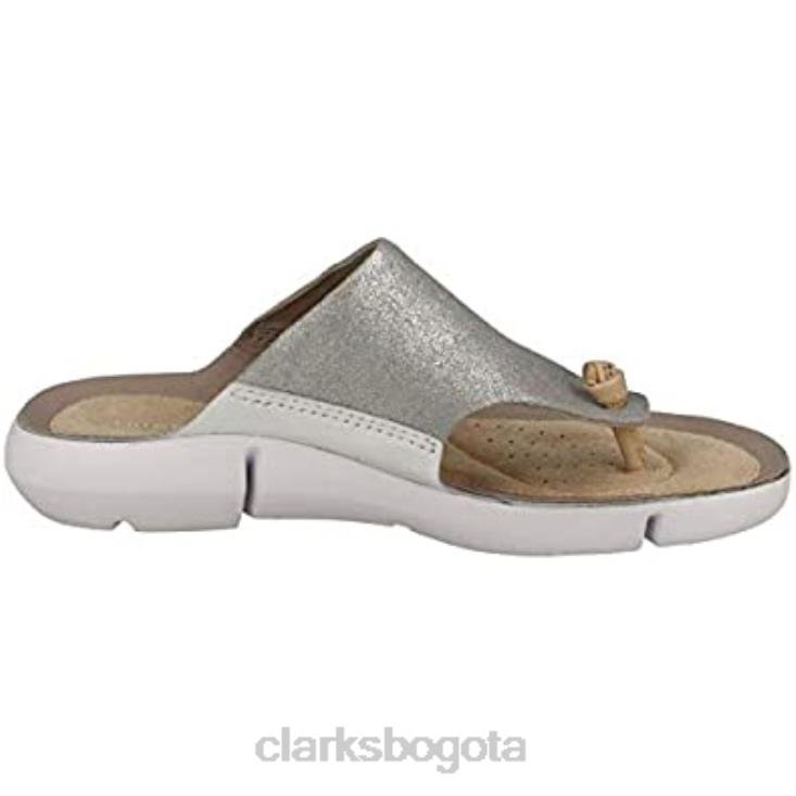 Clarks 0DX8L1143 sandalias de dedo tri carmen mujer clarks plata mujer plata