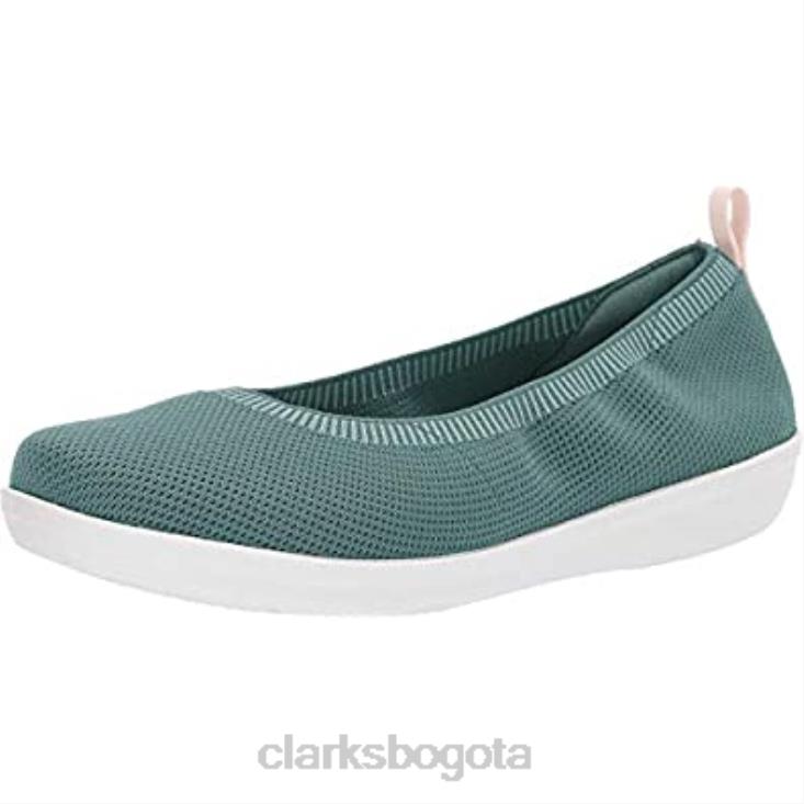 Clarks 0DX8L1145 Bailarinas clarks ayla paige azul gris para mujer mujer gris azulado