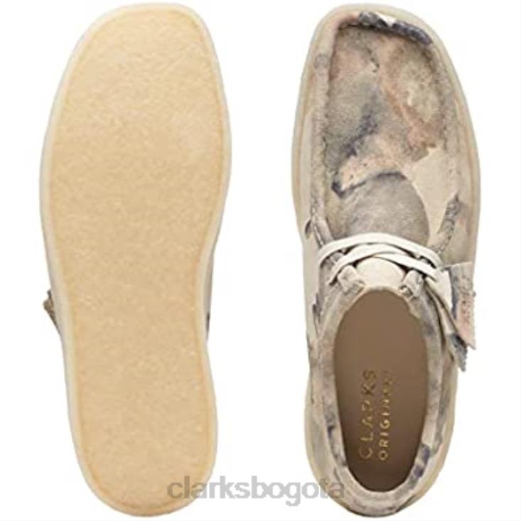 Clarks 0DX8L1159 Copa Wallabee original para hombre hecha en Vietnam (nueva 2022) Clarks Off White Camo hombres