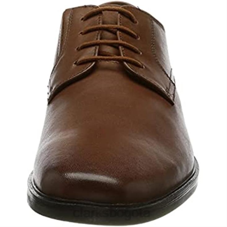 Clarks 0DX8L1165 hombre howard walk oxford-schuh clarks dark tan lea hombres lea bronceado oscuro