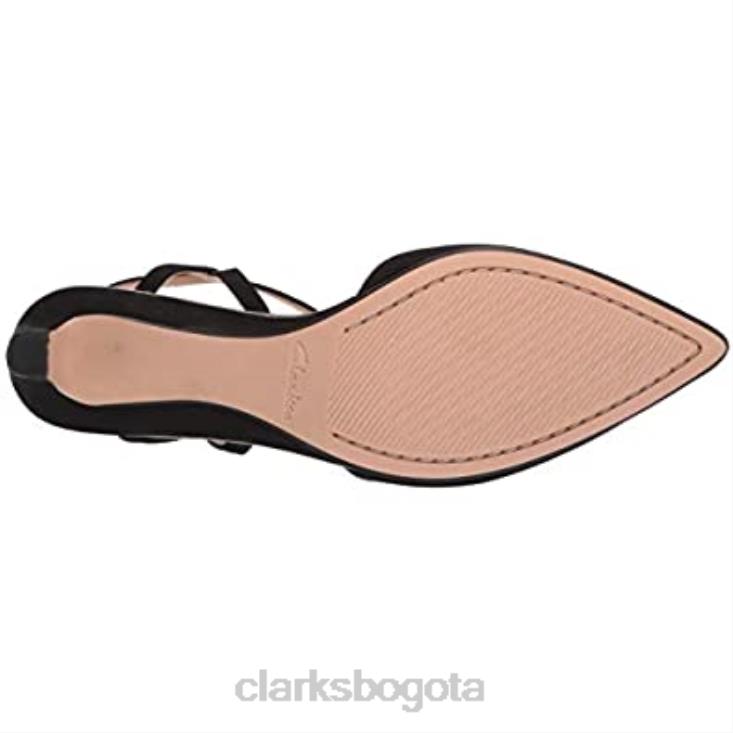 Clarks 0DX8L1166 zapatos de tacón ellis lola para mujer de nobuk negro clarks mujer nubuck negro