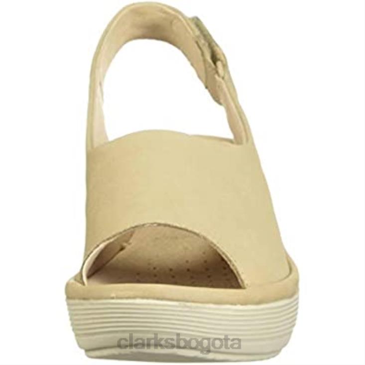 Clarks 0DX8L1167 sandalia con cuña reedly shaina para mujer clarks sand nubuck mujer nubuck arena
