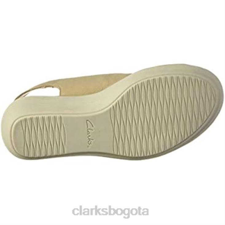 Clarks 0DX8L1167 sandalia con cuña reedly shaina para mujer clarks sand nubuck mujer nubuck arena