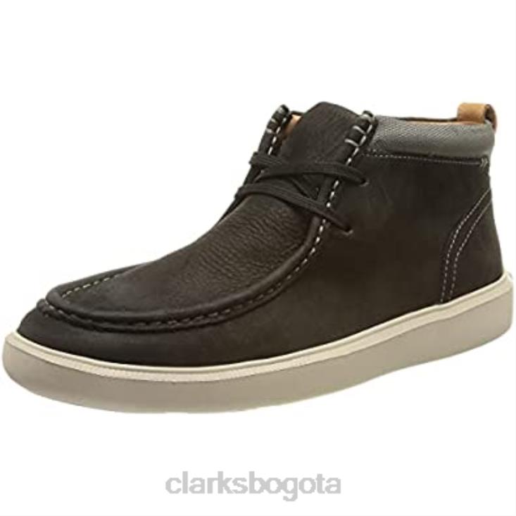 Clarks 0DX8L1170 Zapatilla Clarks Cambro Mid para hombre de nobuk negro hombres nubuck negro