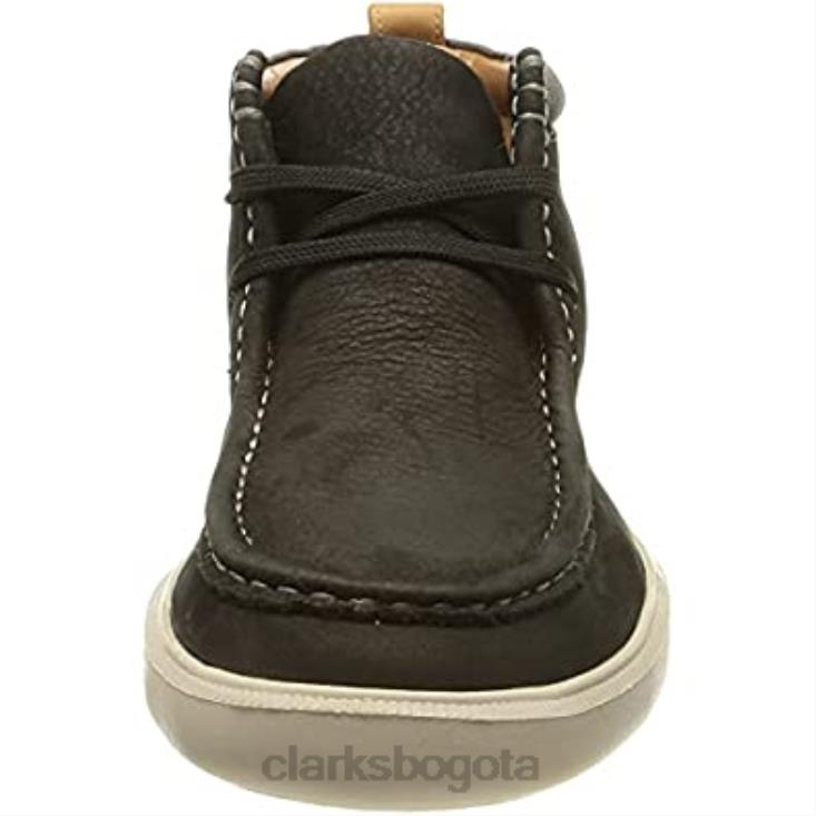 Clarks 0DX8L1170 Zapatilla Clarks Cambro Mid para hombre de nobuk negro hombres nubuck negro