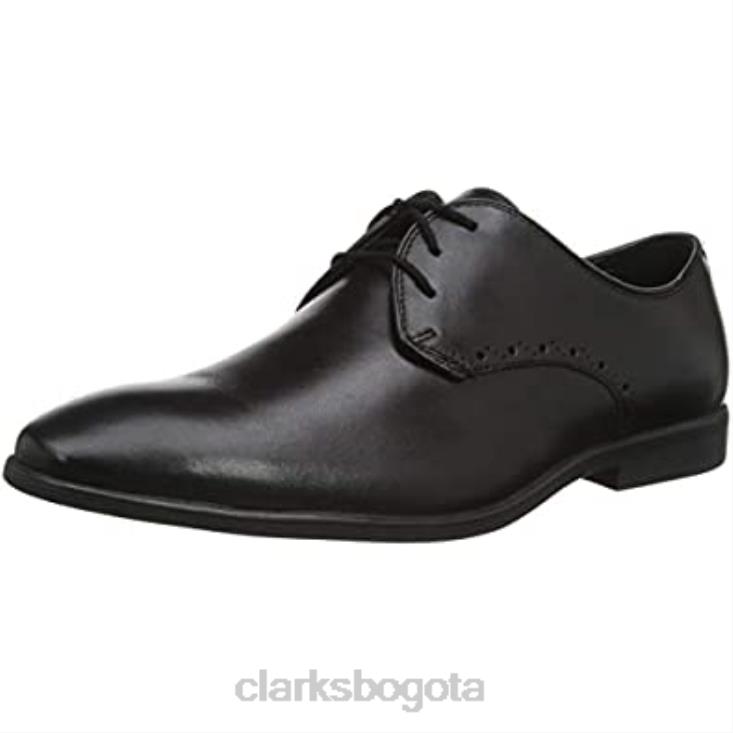 Clarks 0DX8L1175 zapatos planos clarks oxford bampton park hombre cuero negro hombres cuero negro