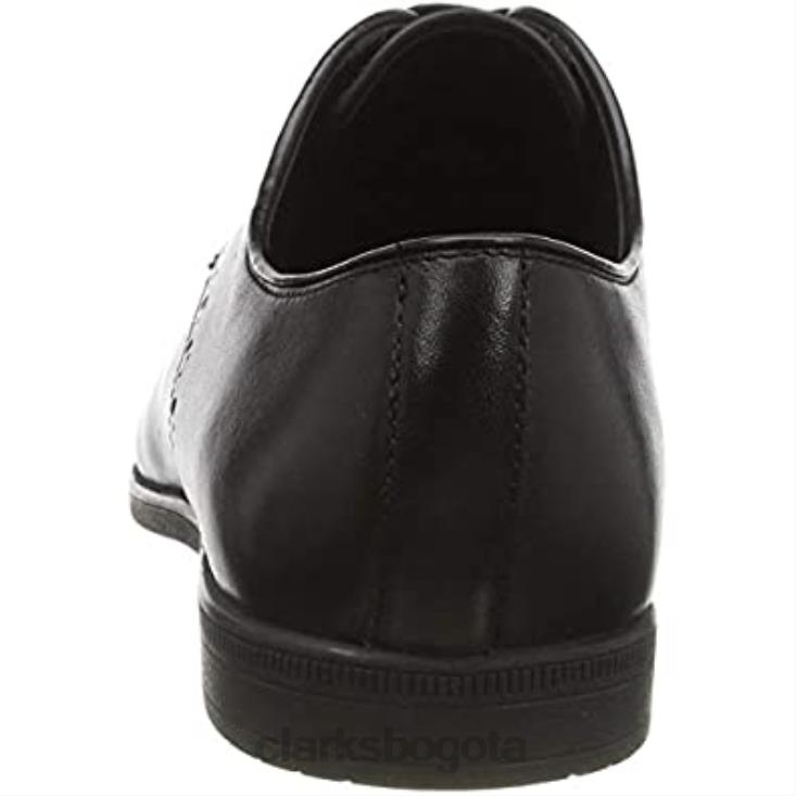 Clarks 0DX8L1175 zapatos planos clarks oxford bampton park hombre cuero negro hombres cuero negro