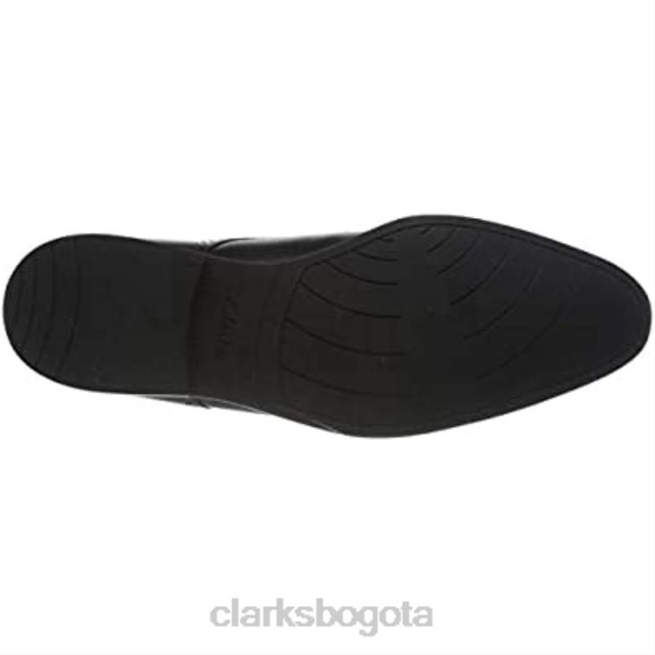 Clarks 0DX8L1175 zapatos planos clarks oxford bampton park hombre cuero negro hombres cuero negro