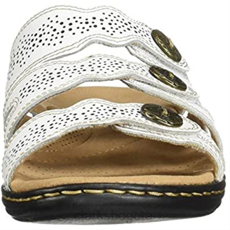 Clarks 0DX8L1176 Clarks blancos con plataforma Leisa Grace para mujer mujer blanco