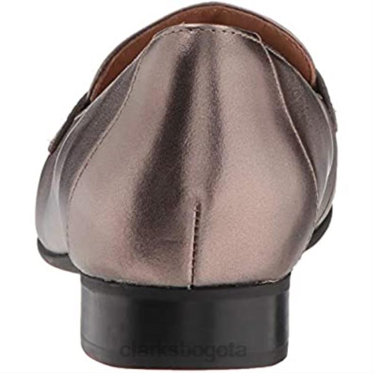 Clarks 0DX8L1179 Clarks Un Blush Go Pebble Cuero Metálico Mujer mujer