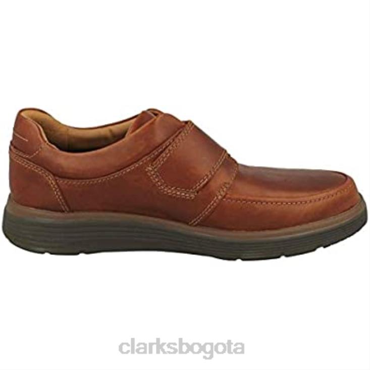 Clarks 0DX8L1180 mocasines con correa un abode para hombre de cuero marrón oscuro oscuro clarks hombres cuero marrón oscuro
