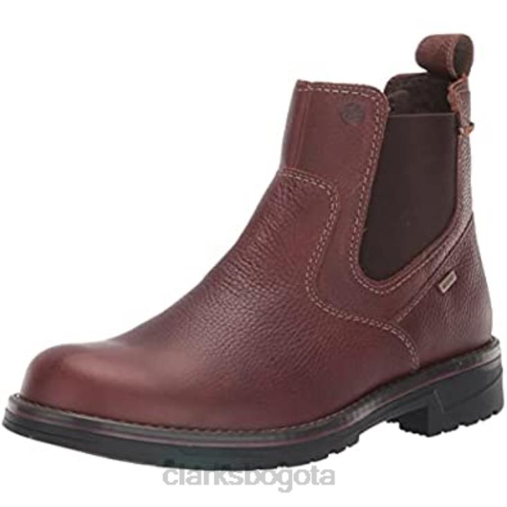 Clarks 0DX8L1182 botas chelsea impermeables morris up para hombre clarks de cuero caído marrón hombres cuero caído marrón