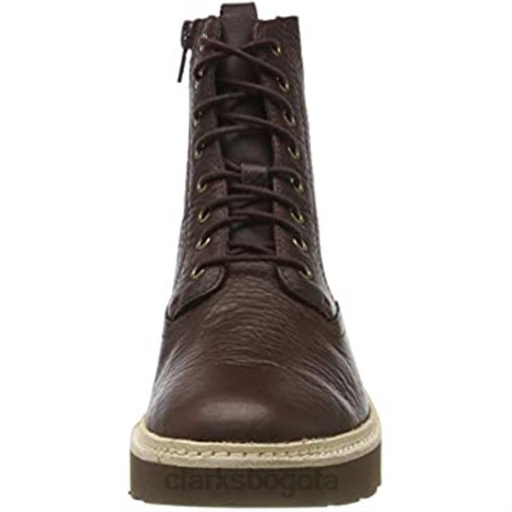 Clarks 0DX8L1186 Botas clarks trace pine de mujer de piel marrón burdeos piel burdeos mujer cuero marrón burdeos cuero burdeos